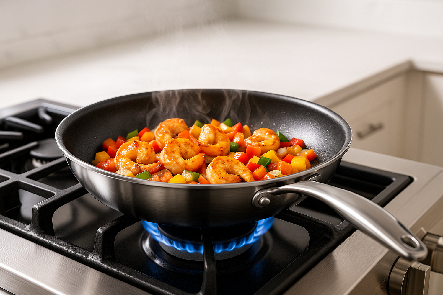 heropans with shrimp