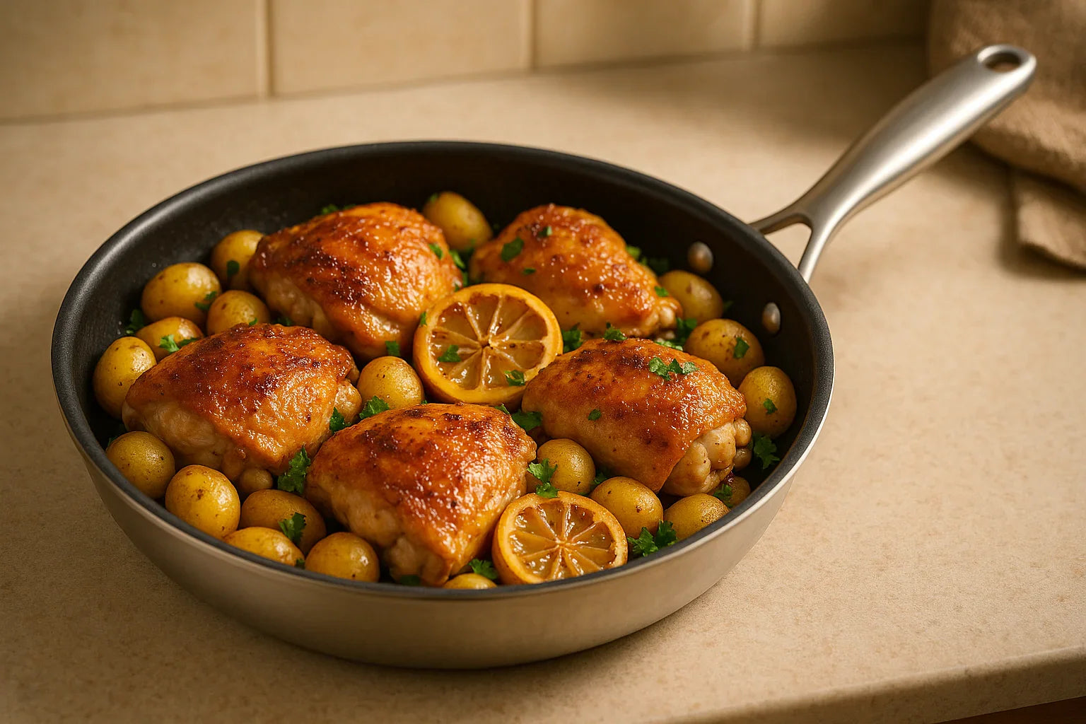 heropans roasted chicken and potatoes